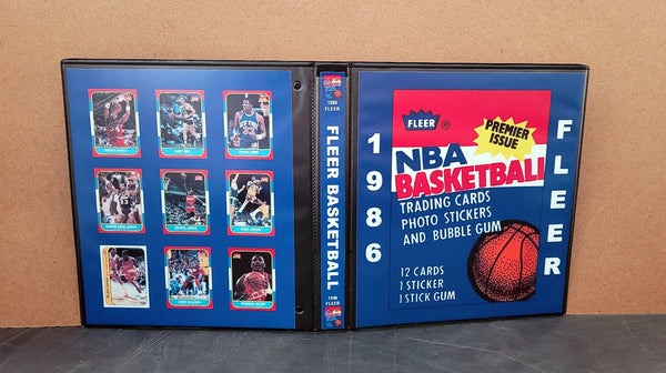 1986 Fleer Basketball Cards Custom Made Album Binder 3 Sizes - 3603