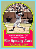 Hank Aaron 1928 Sporting News Custom Card - 4956