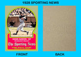Hank Aaron 1928 Sporting News Custom Card - 4956