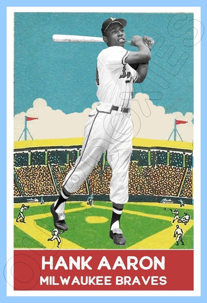 Hank Aaron 1933 DeLong Custom Card - 4617
