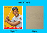 Hank Aaron 1933 Goudey Custom Card - 3662