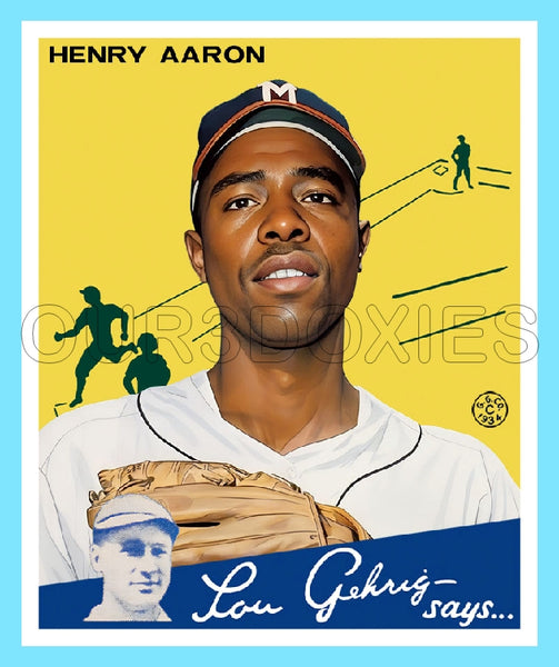 Hank Aaron 1934 Goudey Custom Card - 3710