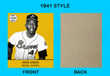 Hank Aaron 1941 Goudey Custom Card - 3743