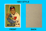 Hank Aaron 1951 Bowman Custom Card - 4008