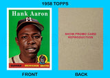 Hank Aaron 1958 Topps Reproduction Card - 4109