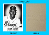 Hank Aaron 1960 Leaf Custom Card - 4408
