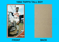 Hank Aaron 1962 Topps Tall Boy Custom Card - 4636