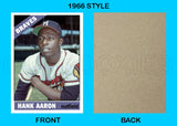 Hank Aaron 1966 Topps Custom Card - 4437