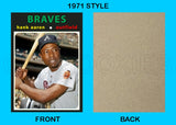 Hank Aaron 1971 Topps Custom Card - 4586