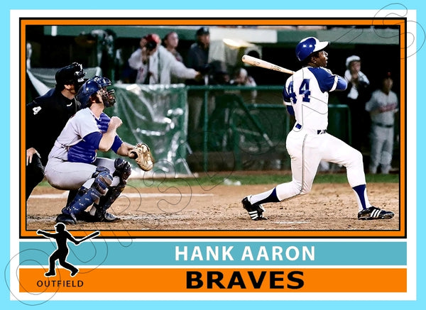 Hank Aaron 1976 Topps Custom Card - 4845