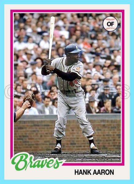 Hank Aaron 1978 Topps Custom Card - 4892