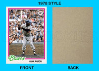 Hank Aaron 1978 Topps Custom Card - 4892