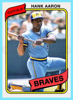 Hank Aaron 1980 Topps Custom Card - 4922