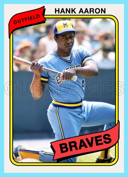 Hank Aaron 1980 Topps Custom Card - 4922