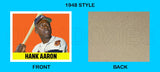 Hank Aaron 1948 Leaf Custom Card - 3880