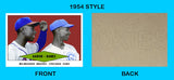 Hank Aaron Ernie Banks 1954 Red Heart Custom Card - 4048