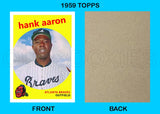 Hank Aaron 1959 Topps Custom Card - 4152