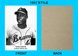 Hank Aaron 1947 Tip Top Bread Custom Card - 3807