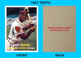 Hank Aaron 1957 Topps Reproduction Card - 4079