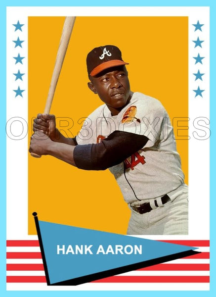 Hank Aaron 1961 Fleer Custom Card - 4215