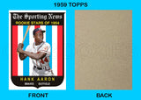 Hank Aaron 1959 Topps AS Custom Card - 4151