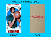 Lew Alcindor Jabbar 1969 Topps Tall Boy Reproduction Card - 4542