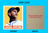 Luke Appling 1948 Leaf Reproduction Card - 3855