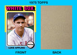 Luke Appling 1975 Topps Custom Card - 4829