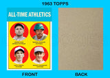 Foxx Jackson All Time Athletics A's 1963 Topps Custom Card - 4349