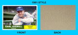 Earl Averill 1961 Topps Custom Card - 4247