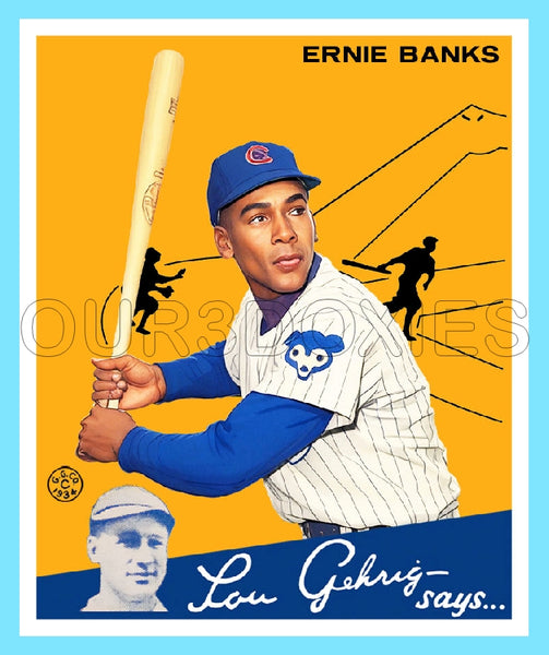 Ernie Banks 1934 Goudey Custom Card - 3711