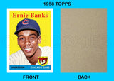Ernie Banks 1958 Topps Custom Card - 4113