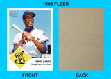 Ernie Banks 1963 Fleer Custom Card - 4311