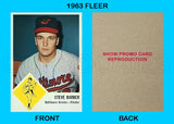 Steve Barber 1963 Fleer Reproduction Card - 4312