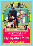Johnny Bench 1928 Sporting News Custom Card - 4957