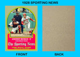 Johnny Bench 1928 Sporting News Custom Card - 4957