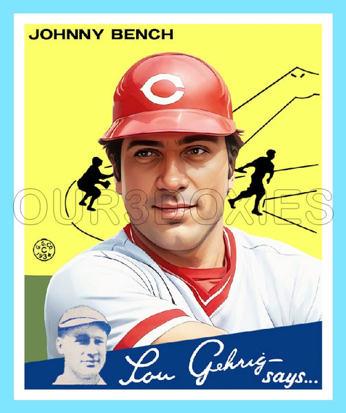 Johnny Bench 1934 Goudey Custom Card - 3712