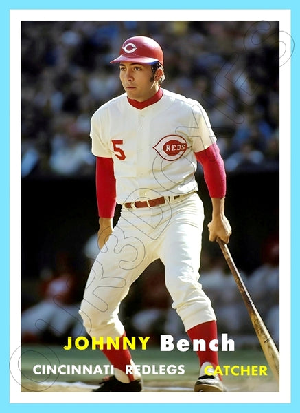 Johnny Bench 1957 Topps Custom Card - 4081