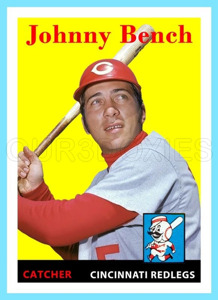 Johnny Bench 1958 Topps Custom Card - 4114