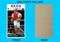 Johnny Bench 1964 Topps Tall Boy Custom Card - 4631