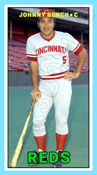 Johnny Bench 1967 Topps Tall Boy Custom Card - 4945