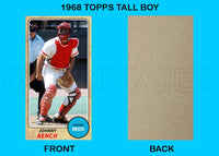 Johnny Bench 1968 Topps Tall Boy Custom Card - 4641