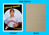 Johnny Bench 1959 Topps Custom Card - 4154