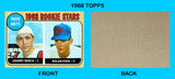Johnny Bench Nolan Ryan 1968 Topps Custom Card - 4954