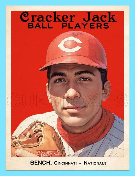Johnny Bench 1914 Cracker Jack Custom Card - 3649