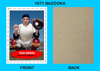 Yogi Berra 1971 Bazooka Custom Card - 4661