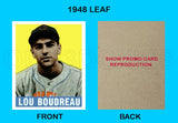Lou Boudreau 1948 Leaf Reproduction Card - 3856