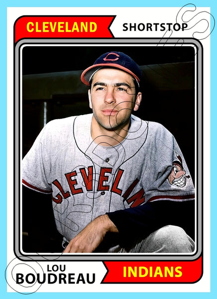 Lou Boudreau 1974 Topps Custom Card - 4802