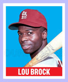 Lou Brock 1948 Leaf Custom Card - 3889