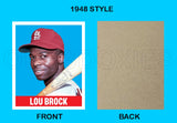 Lou Brock 1948 Leaf Custom Card - 3889